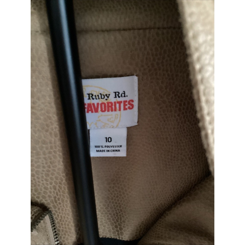 WOMANS Size 10 Brown Jacket Ruby Rd Favorites - Picture 2 of 9
